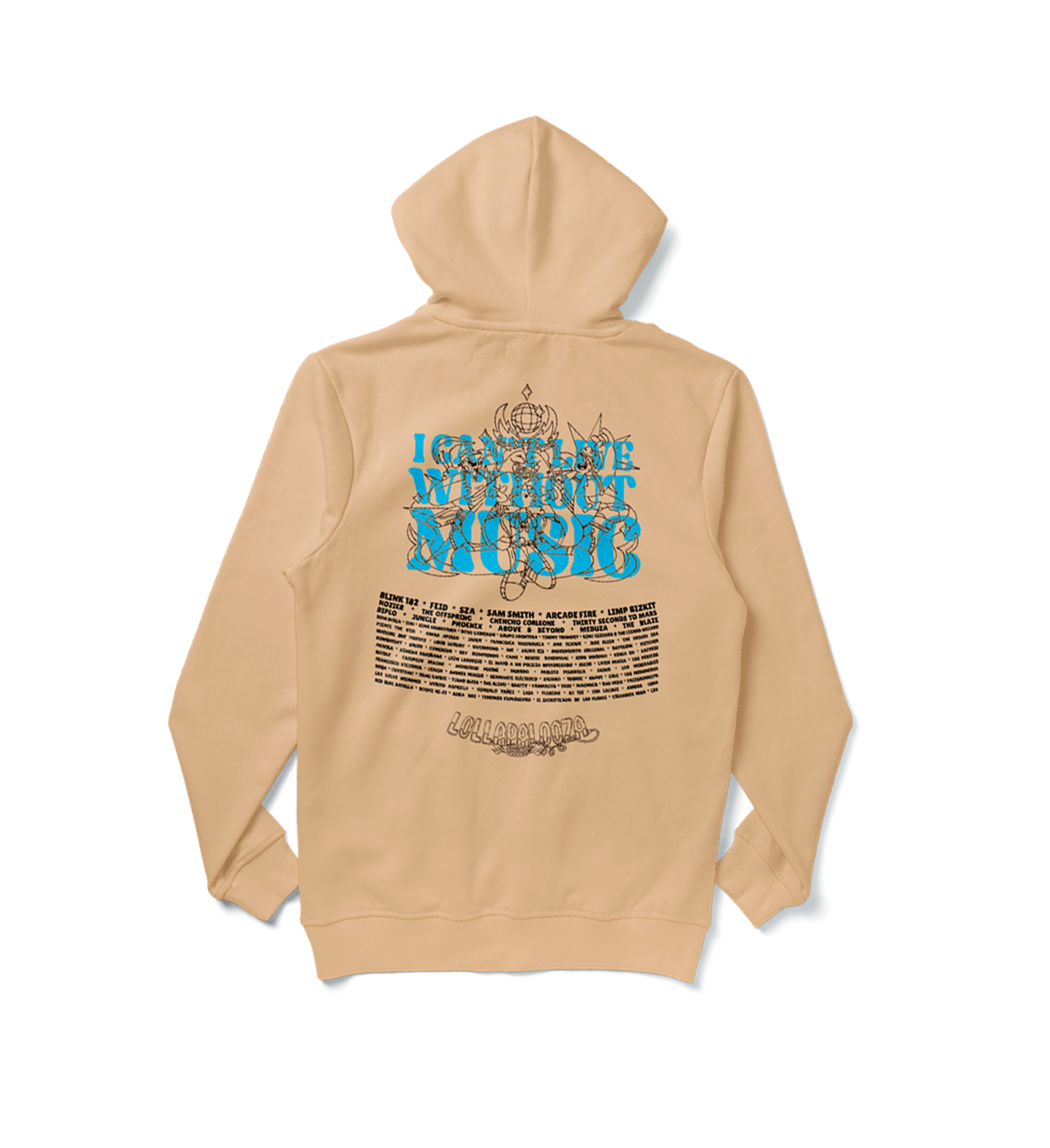 Polerón Beige Vintage - Lollapalooza