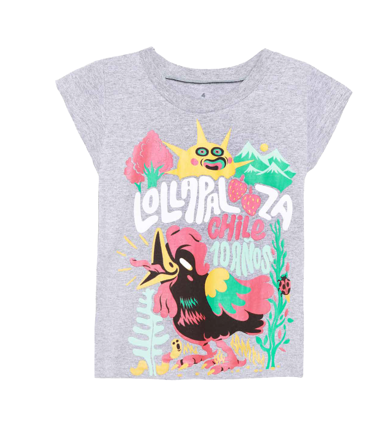 Polera Gallo Kids Vintage - Lollapalooza