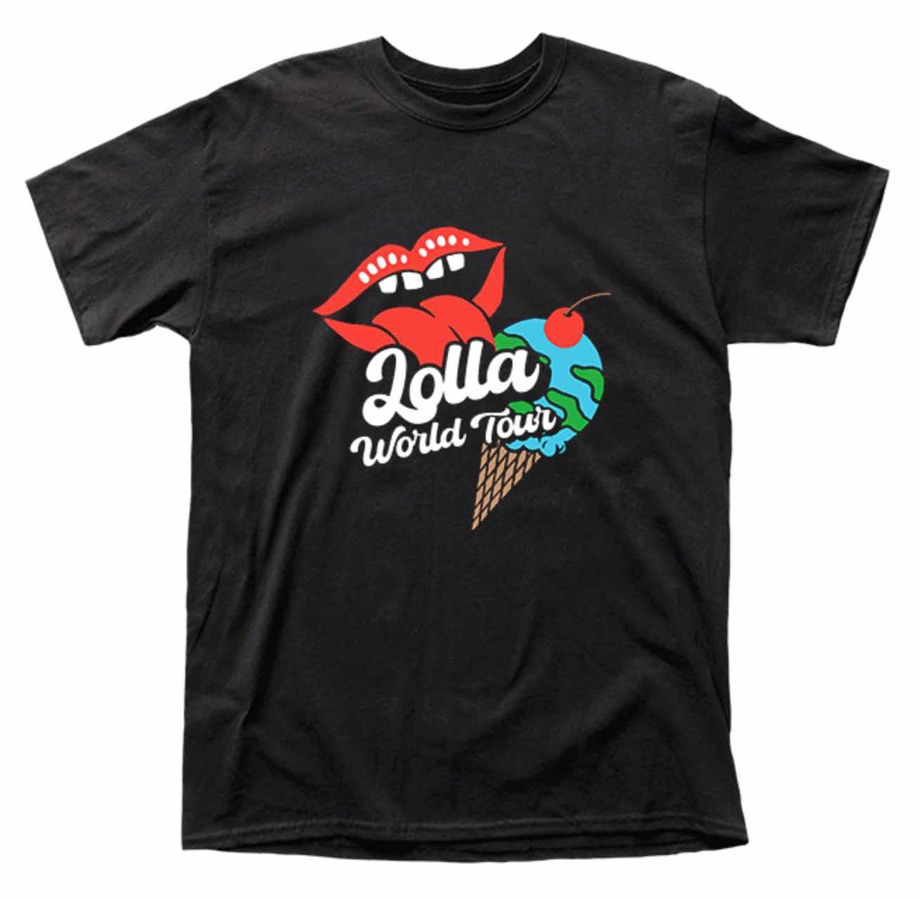 Polera Helado Hombre Vintage - Lollapalooza