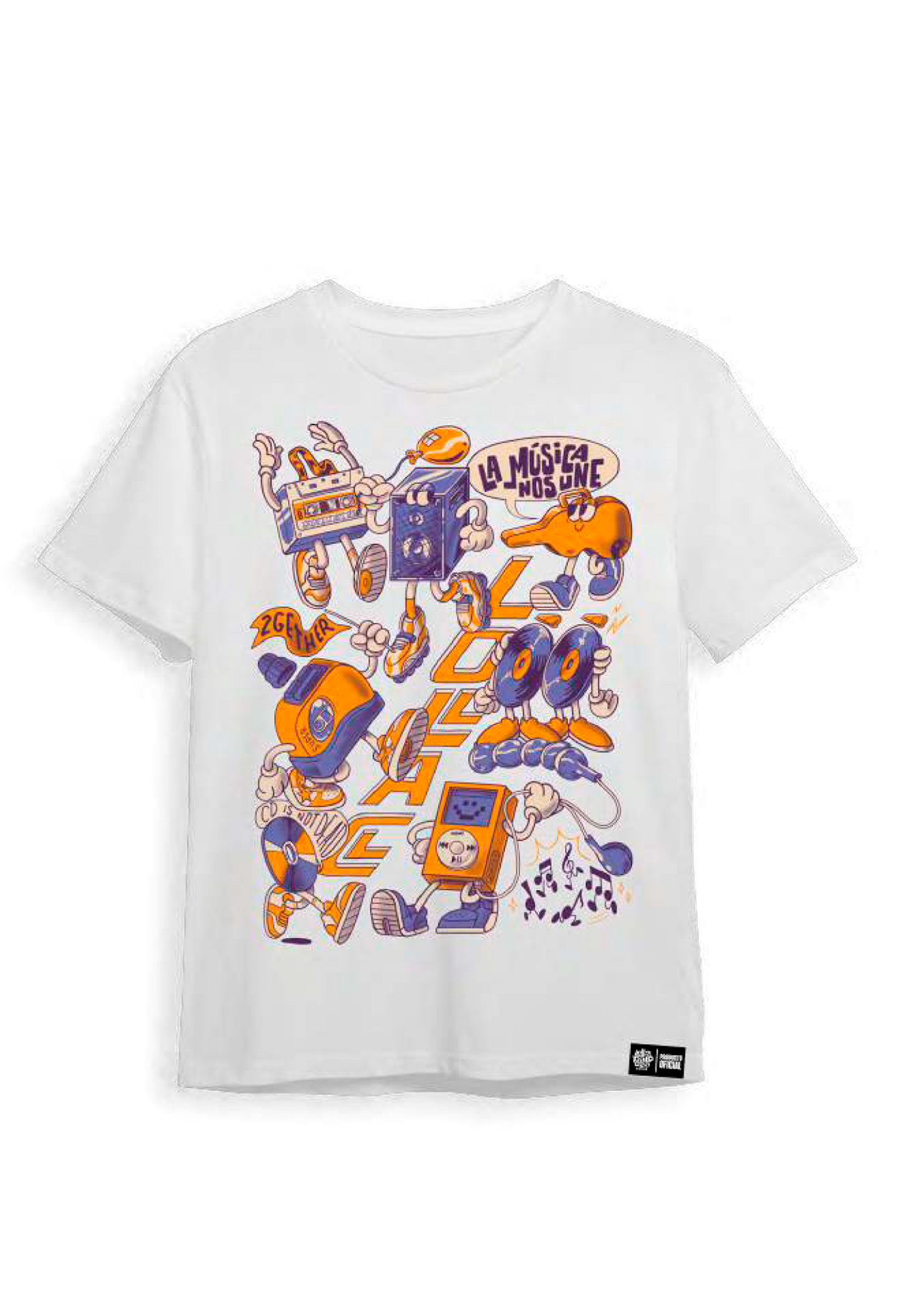 Polera Music  Vintage - Lollapalooza